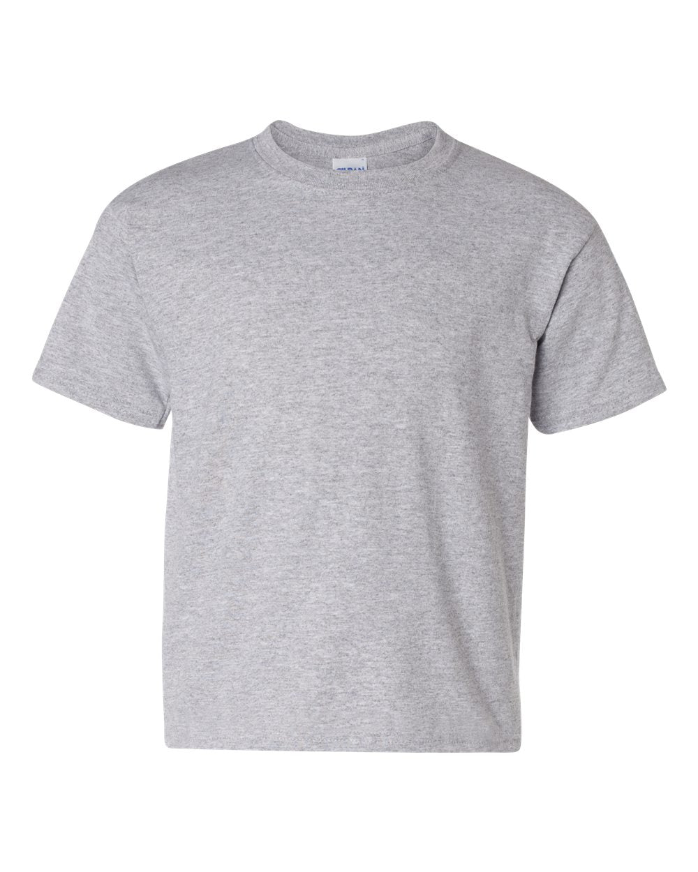 Front View of Sport Grey Heavy Cotton™ Youth T-Shirt - 5000B