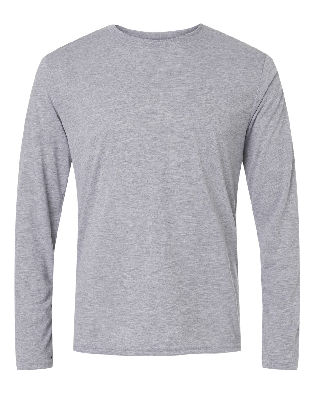 Front View of Sport Grey Performance® Long Sleeve T-Shirt - 42400