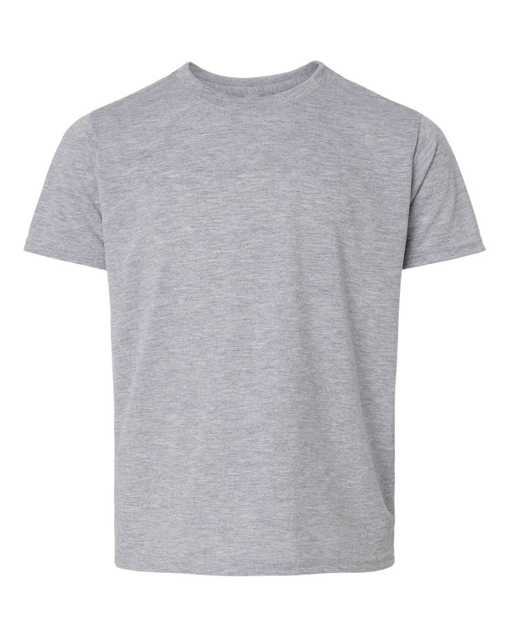 Front View of Sport Grey Performance® Youth T-Shirt - 42000B