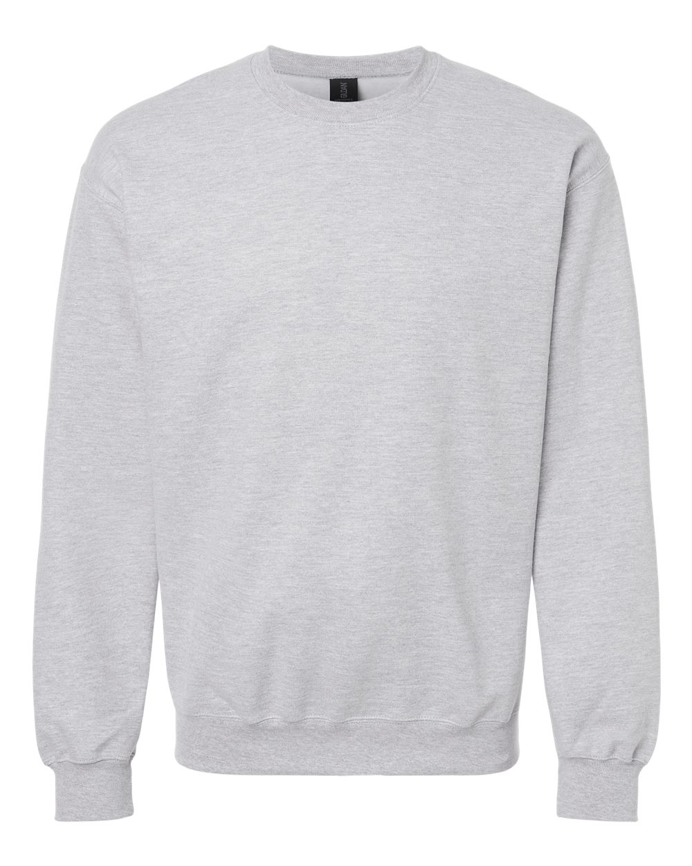 Front View of Sport Grey Softstyle® Midweight Crewneck Sweatshirt - SF000