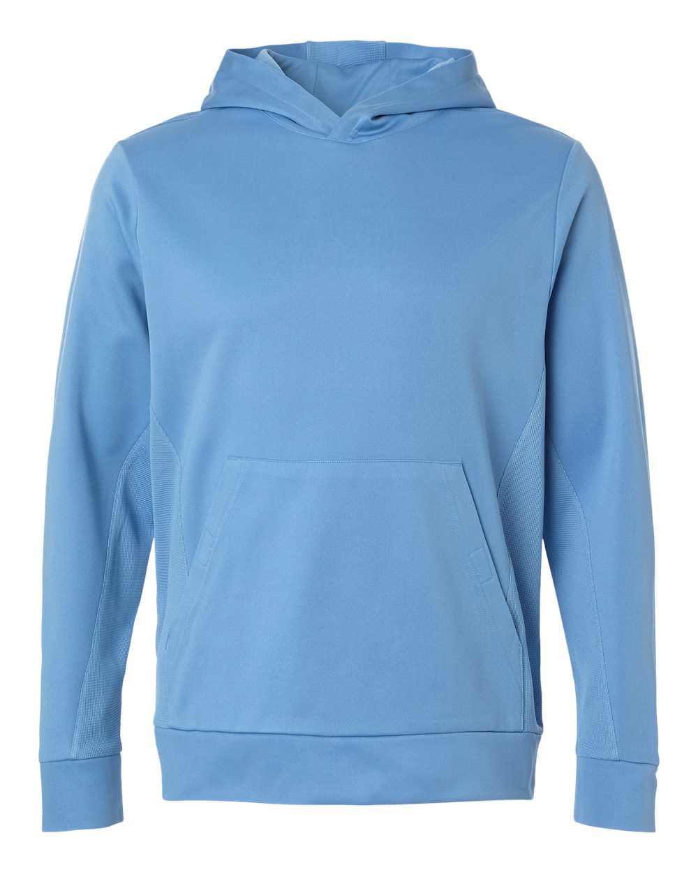 Front View of Sport Light Blue Unisex Squad Hooded Tech Fleece Pullover - TT400