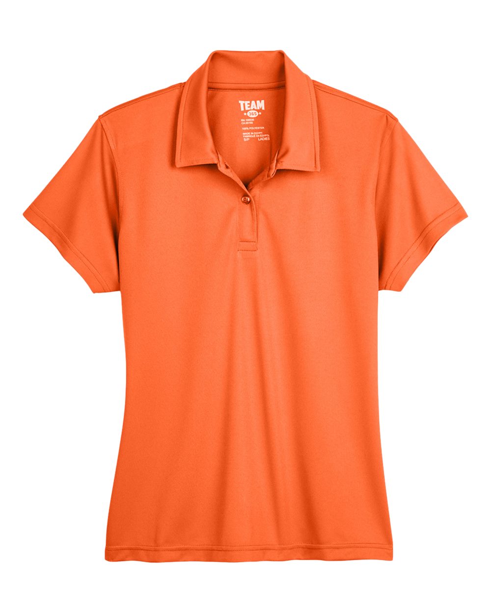 Front View of Sport Orange Women's Command Snag Protection Polo - TT21W