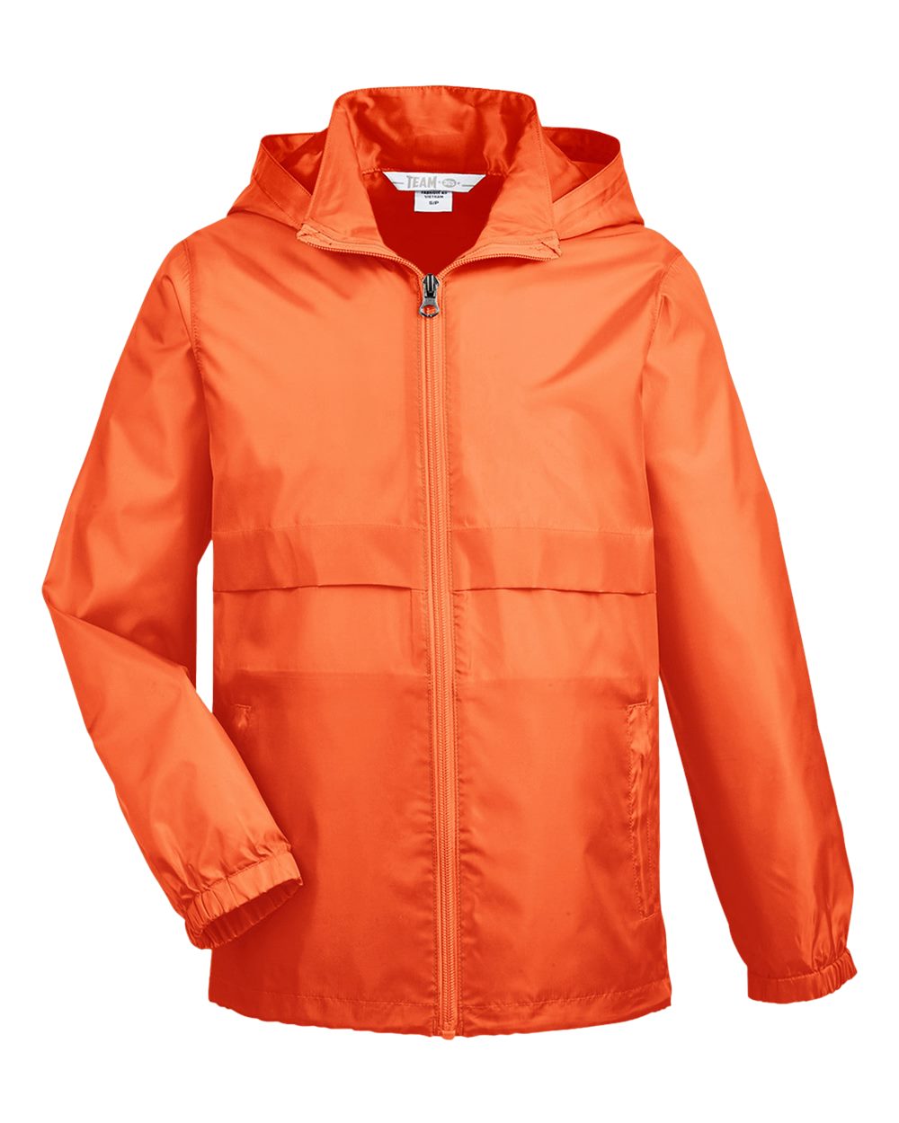Front View of Sport Orange Youth Zone Protect Lightweight Jacket - TT73Y