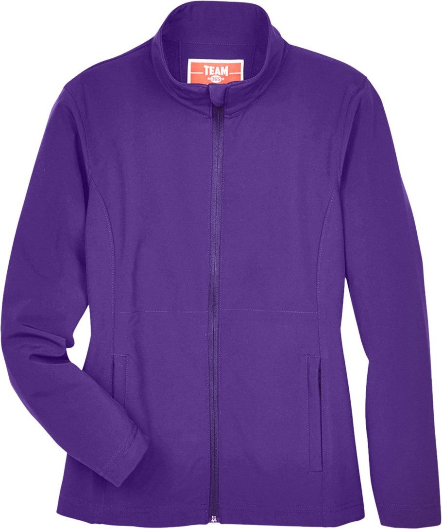 Front View of Sport Purple Women's Leader Soft Shell Jacket - TT80W