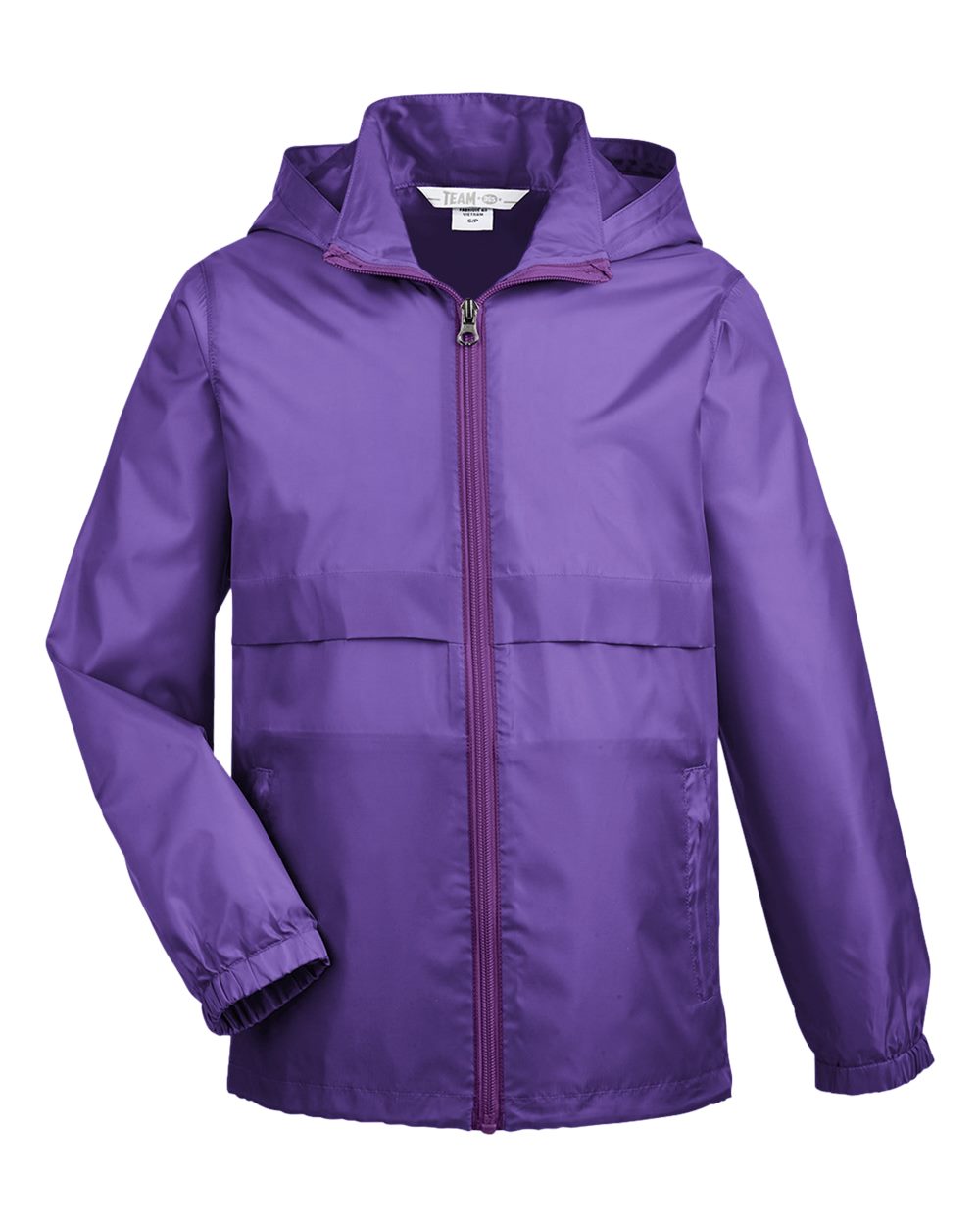 Front View of Sport Purple Youth Zone Protect Lightweight Jacket - TT73Y