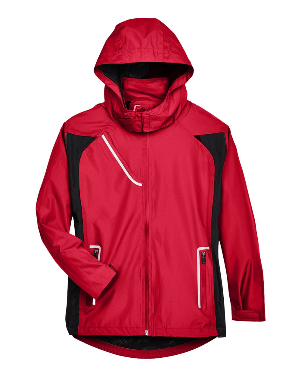 Front View of Sport Red Women's Dominator Waterproof Jacket - TT86W
