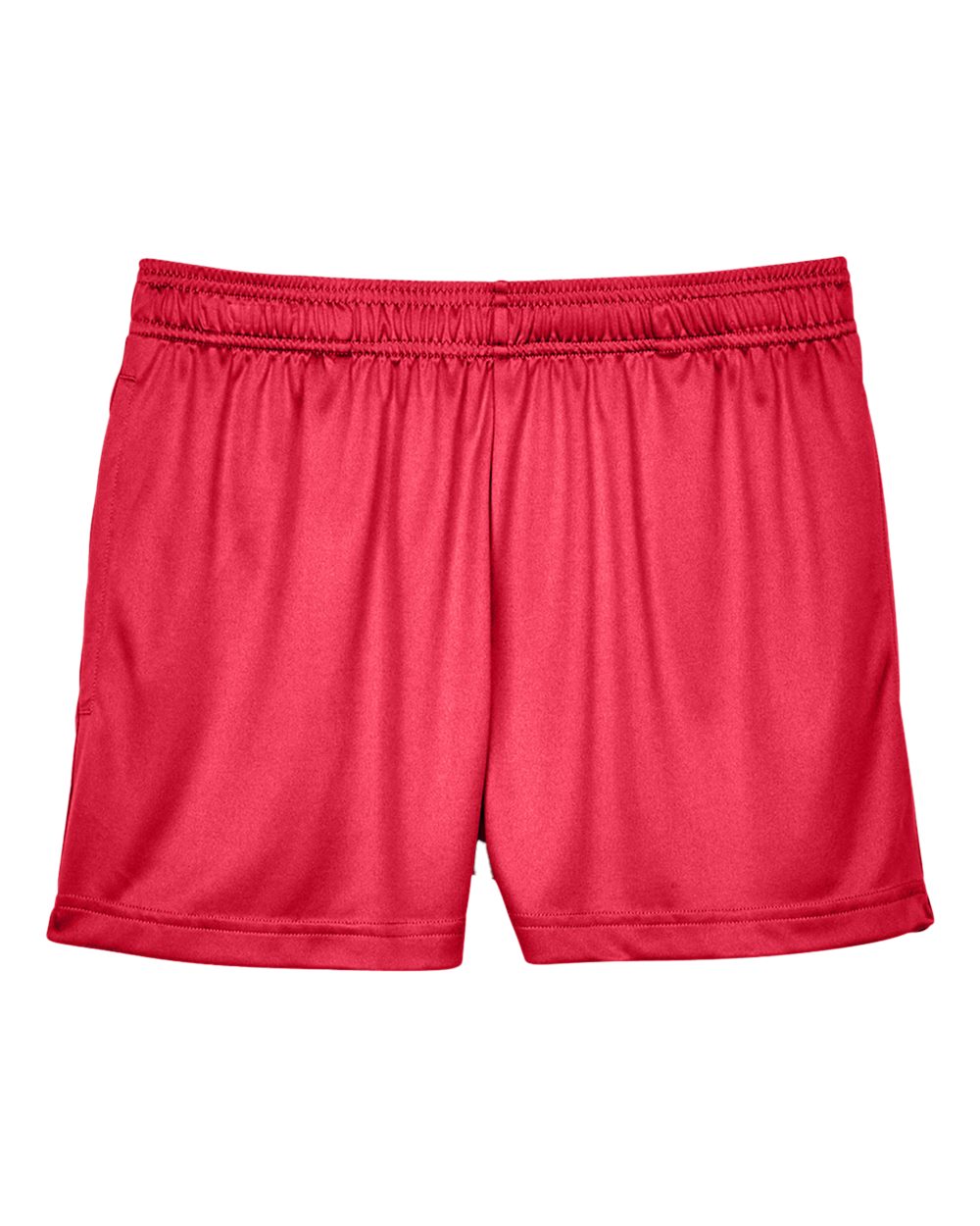 Front View of Sport Red Women's Zone Performance Shorts - TT11SHW