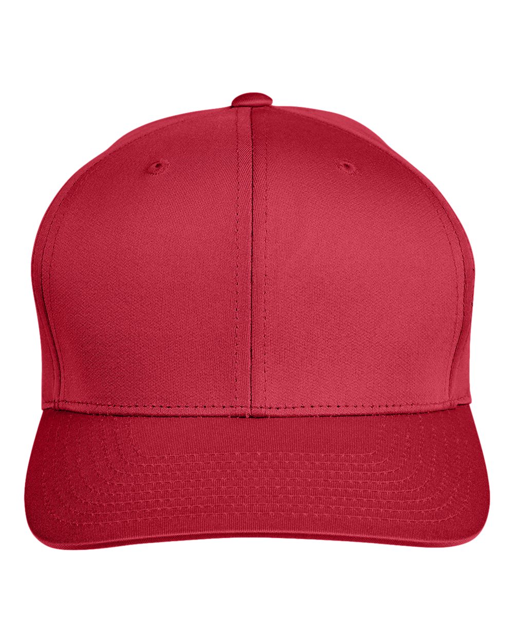 Front View of Sport Red Yupoong® Youth Zone Performance Cap - TT801Y