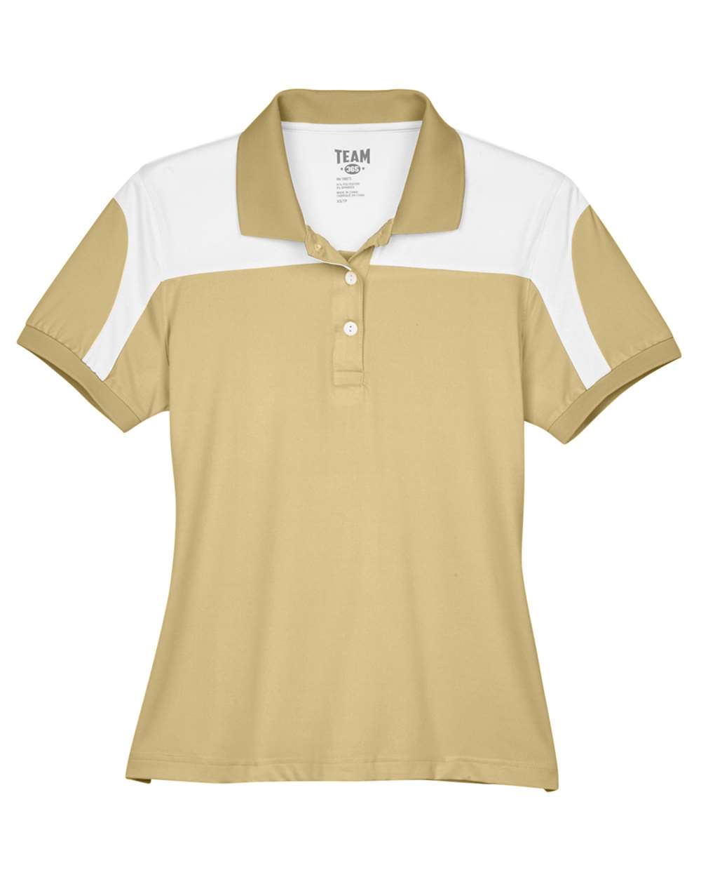 Front View of Sport Vegas Gold Women's Victor Performance Polo - TT22W