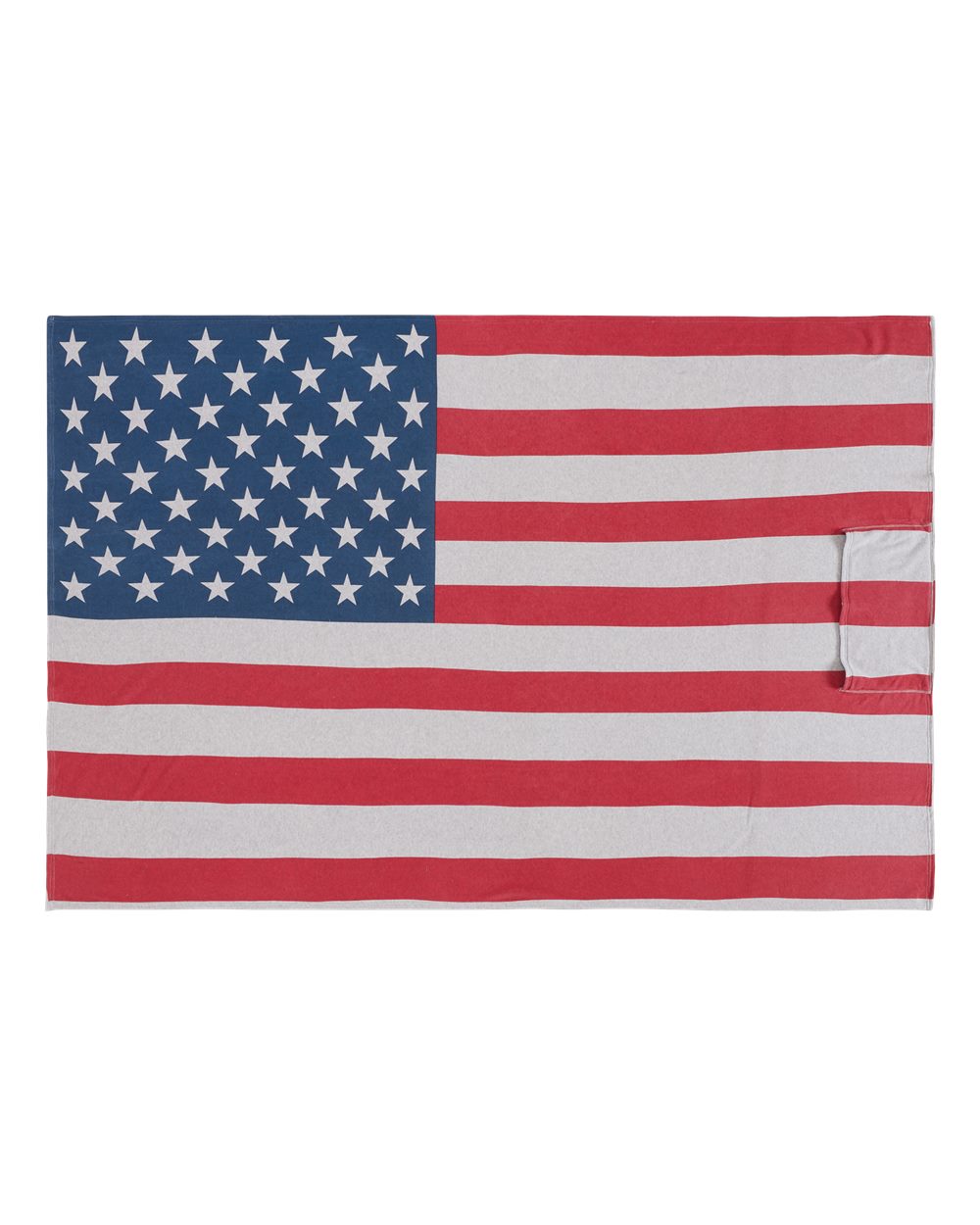 Front View of Stars & Stripes Triblend Triblend Fleece Blanket - 8852