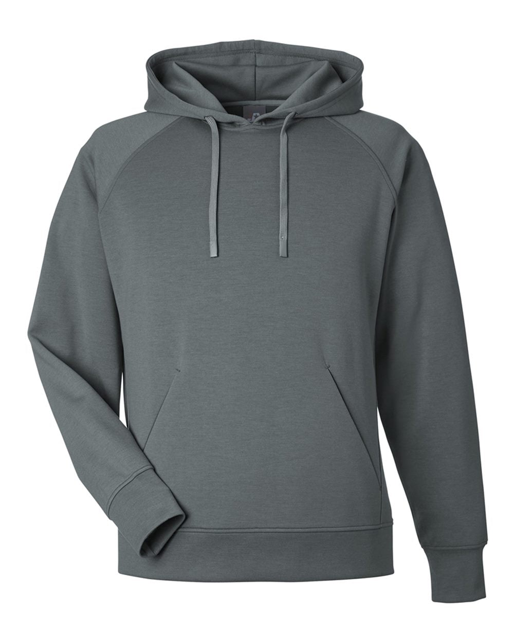 Front View of Steel Apex Fleece Hooded Sweatshirt - 8750