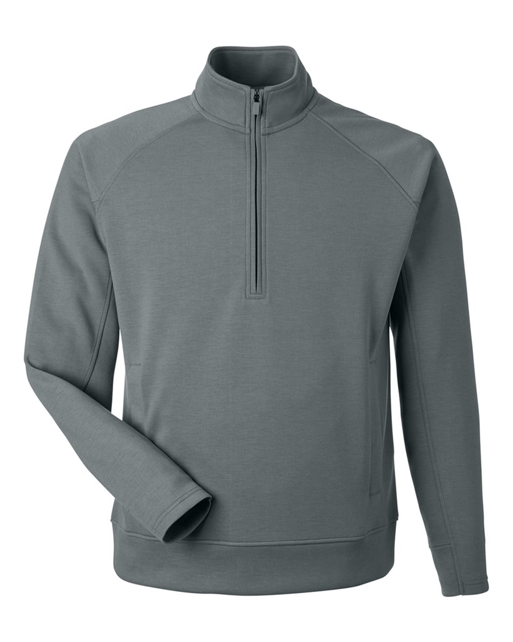 Front View of Steel Apex Fleece Quarter-Zip Sweatshirt - 8751