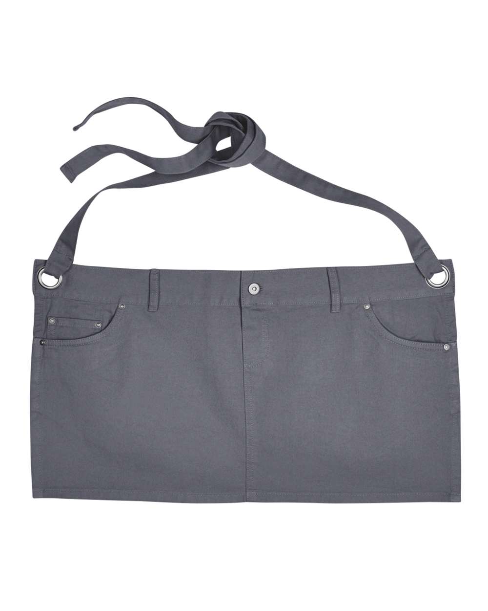 Front View of Steel Cotton Chino Waist Apron - RP133