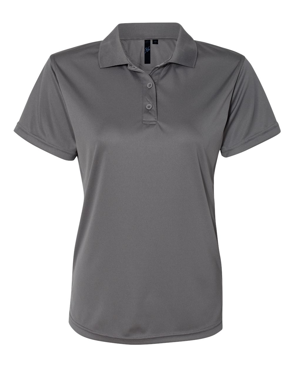 Front View of Steel Women's Value Polyester Polo - 5100