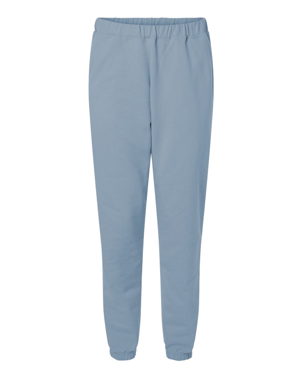 Front View of Stone Blue Softstyle® Midweight Pocket Sweatpants - SF100