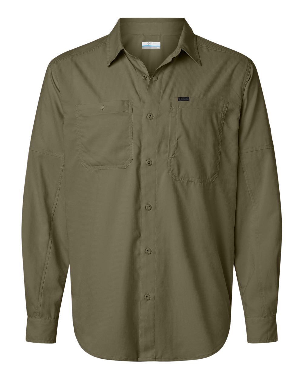 Front View of Stone Green Silver Ridge™ Utility Lite Long Sleeve Shirt - 201293