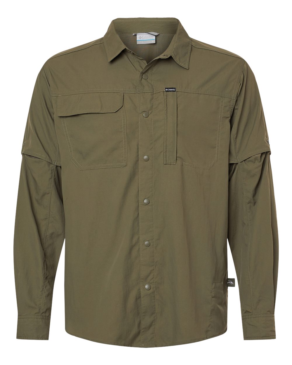 Front View of Stone Green Skien Valley™ Long Sleeve Shirt - 212332