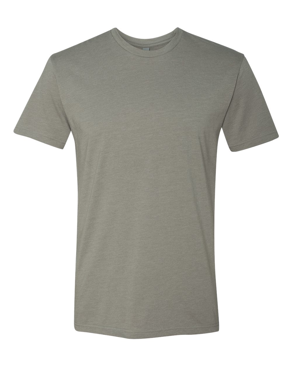 Front View of Stone Grey CVC T-Shirt - 6210