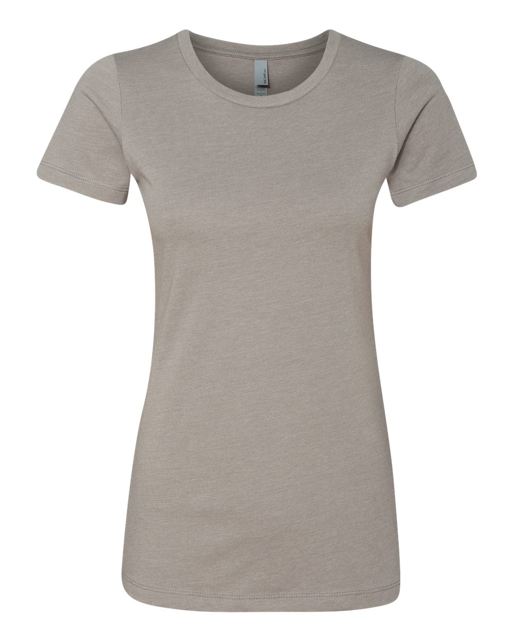 Front View of Stone Grey Women’s CVC T-Shirt - 6610