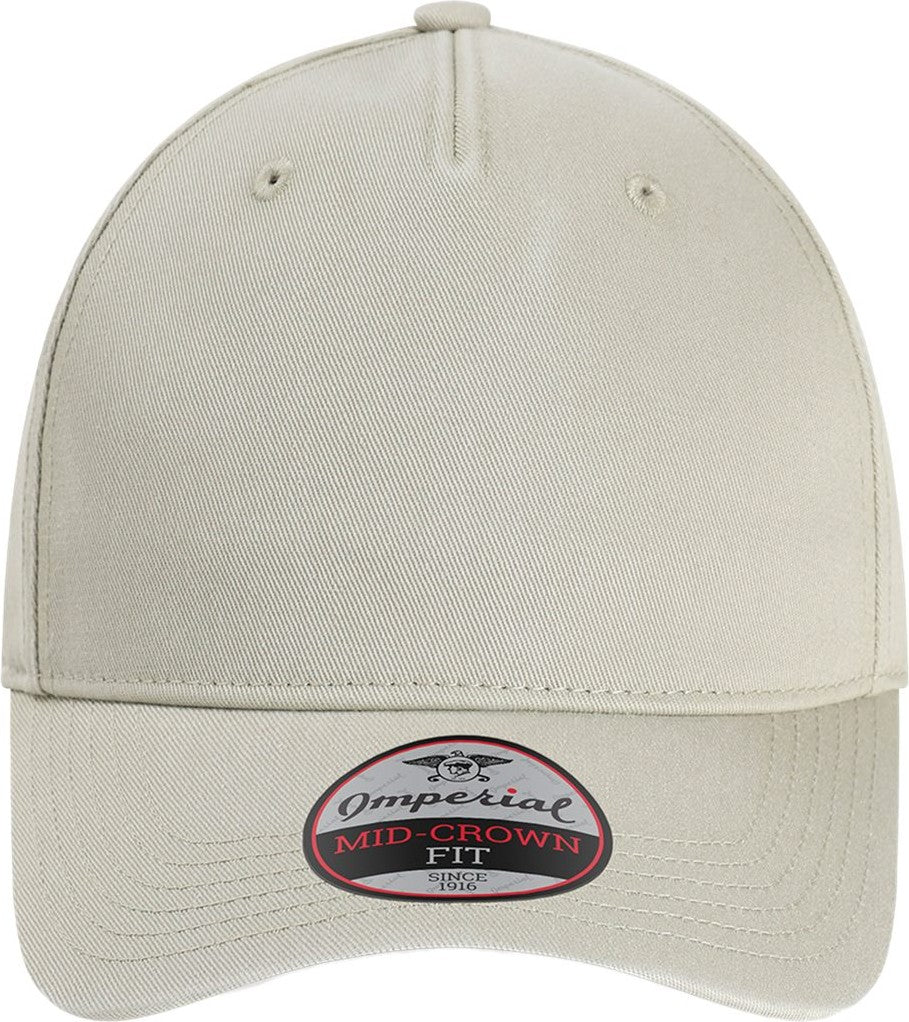 Front View of Stone Khaki The Gambit Cap - X240