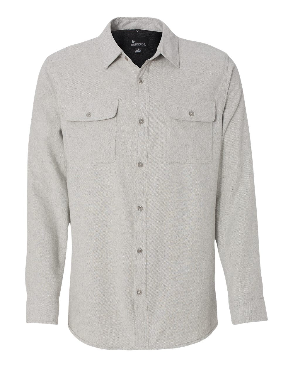 Front View of Stone Solid Flannel Shirt - 8200