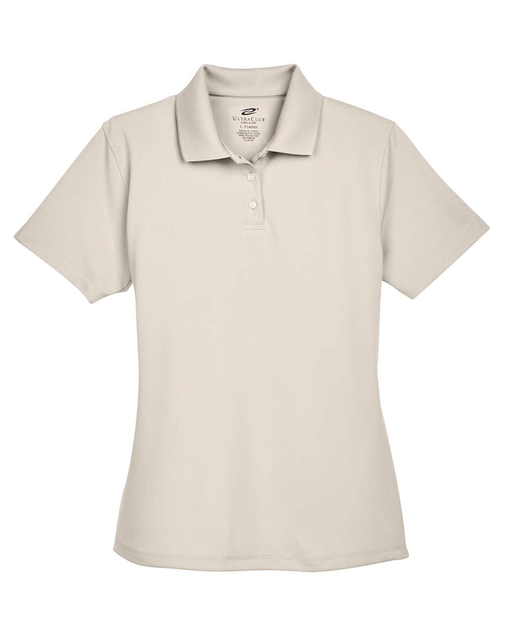 Front View of Stone Women's Cool & Dry Stain-Release Performance Polo - 8445L