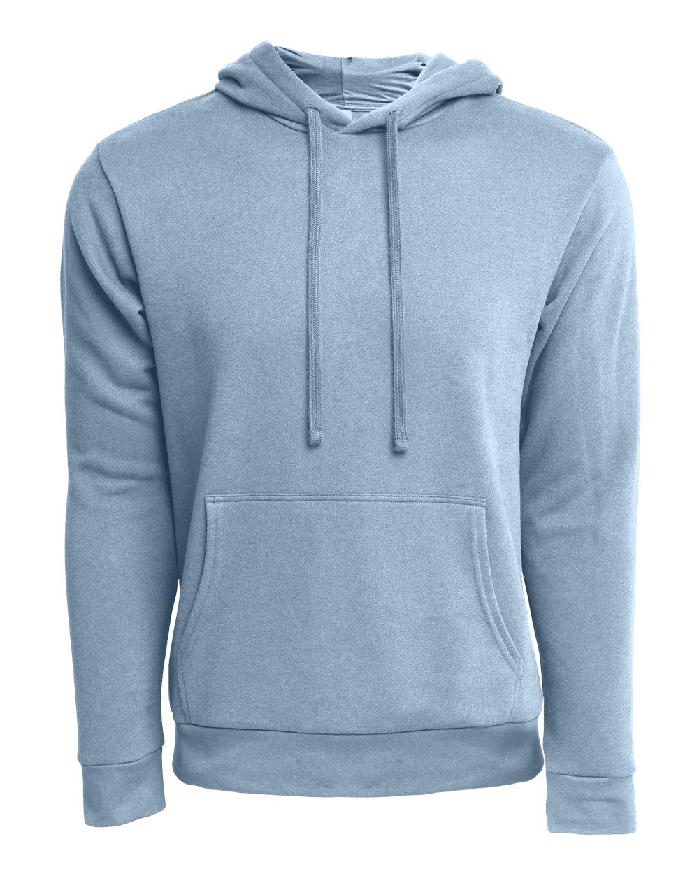 Front View of Stonewash Denim Laguna Sueded Hoodie - 9304