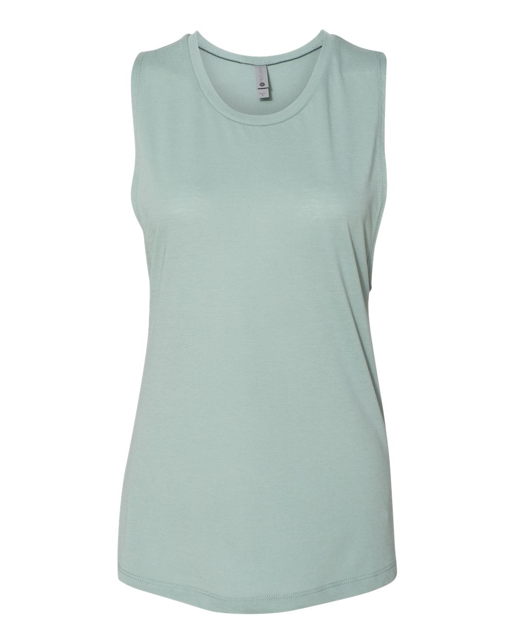 Front View of Stonewash Green Women’s Festival Muscle Tank - 5013