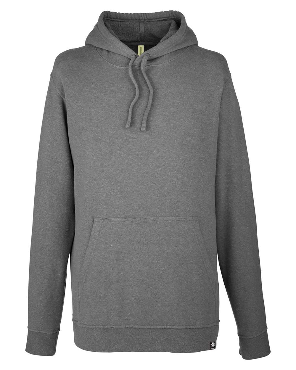 Front View of Stonework Grey Hemp Hero Hooded Sweatshirt - ec950