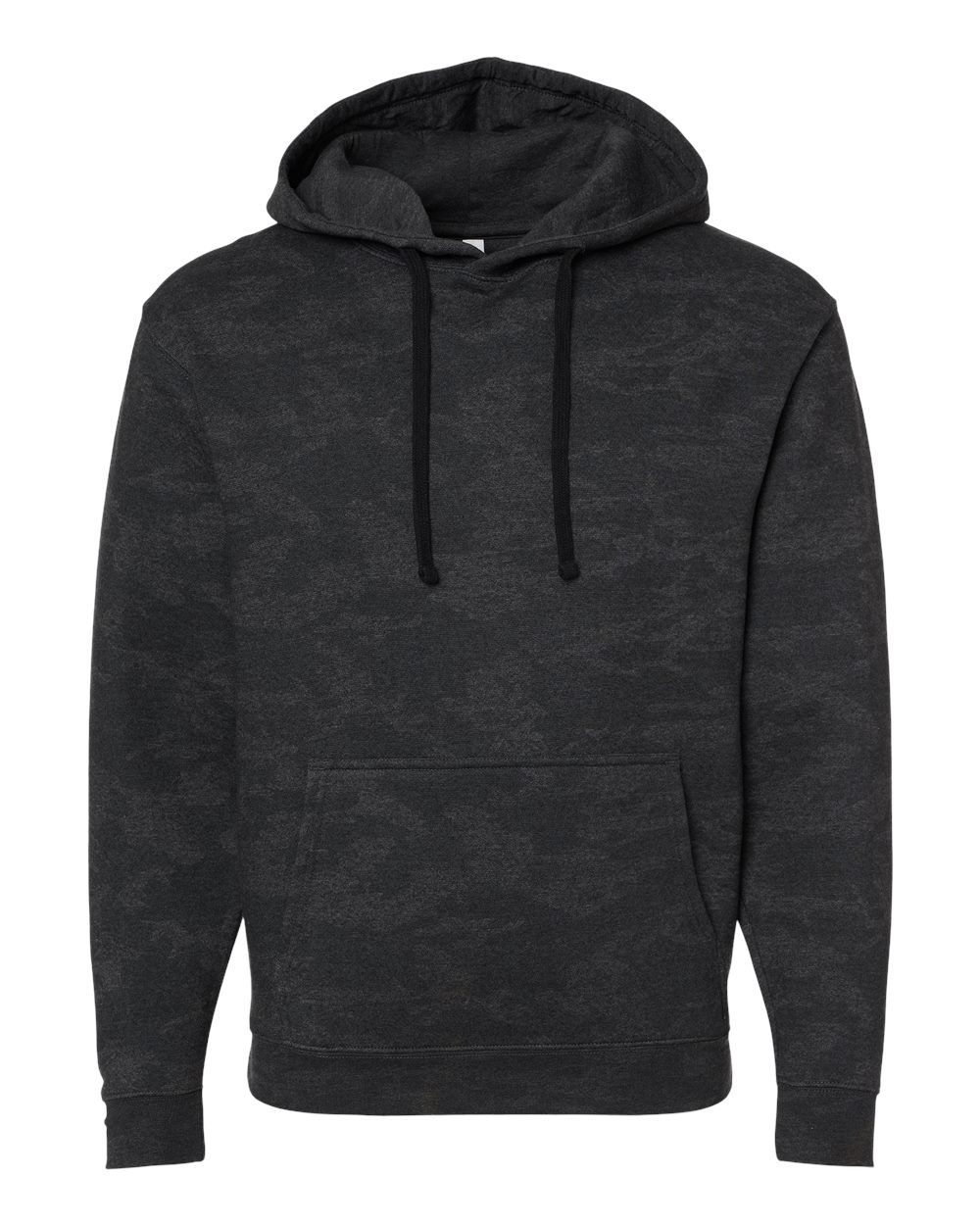 Front View of Storm Camo Elevated Fleece Basic Hoodie - 6926