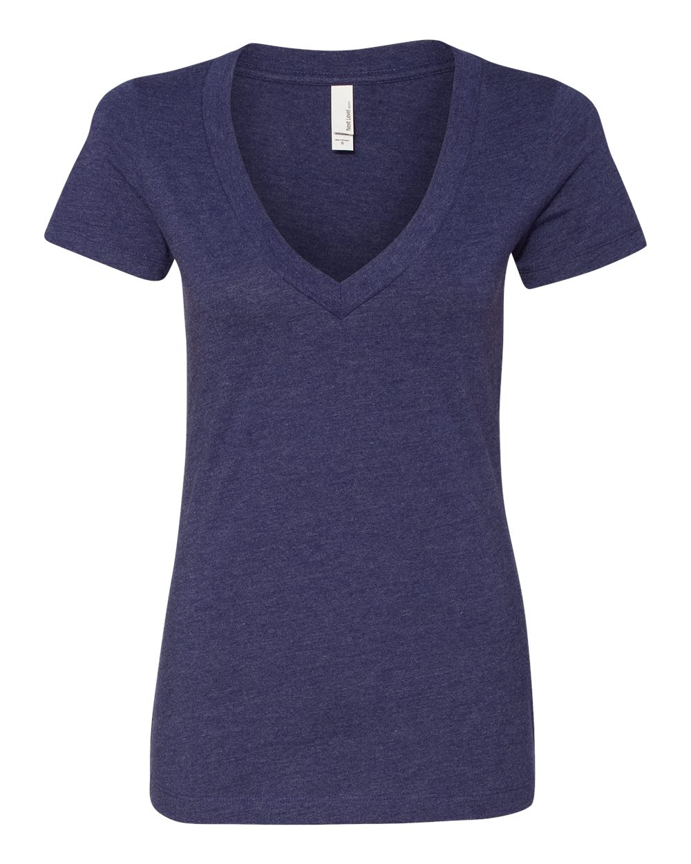 Front View of Storm Women’s CVC Deep V-Neck T-Shirt - 6640