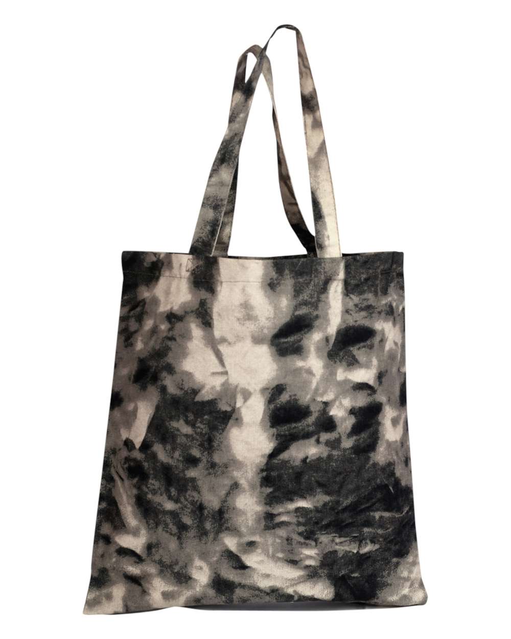 Front View of Stormy Ash Tie-Dyed Canvas Bag - TD800