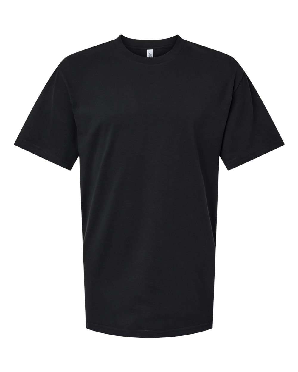 Front View of Sueded Black Sueded Cloud Jersey Tee - 5389
