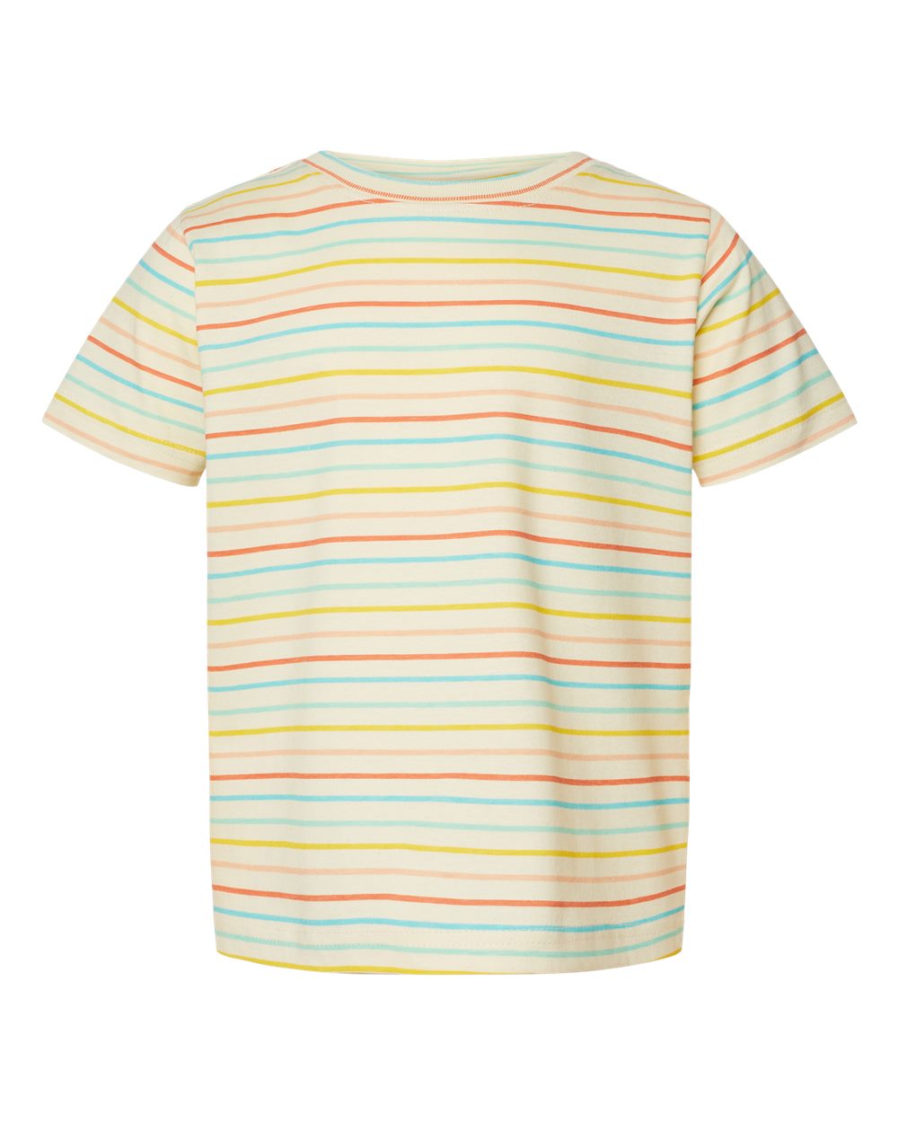 Front View of Sunkissed Stripe Toddler Fine Jersey Tee - 3321