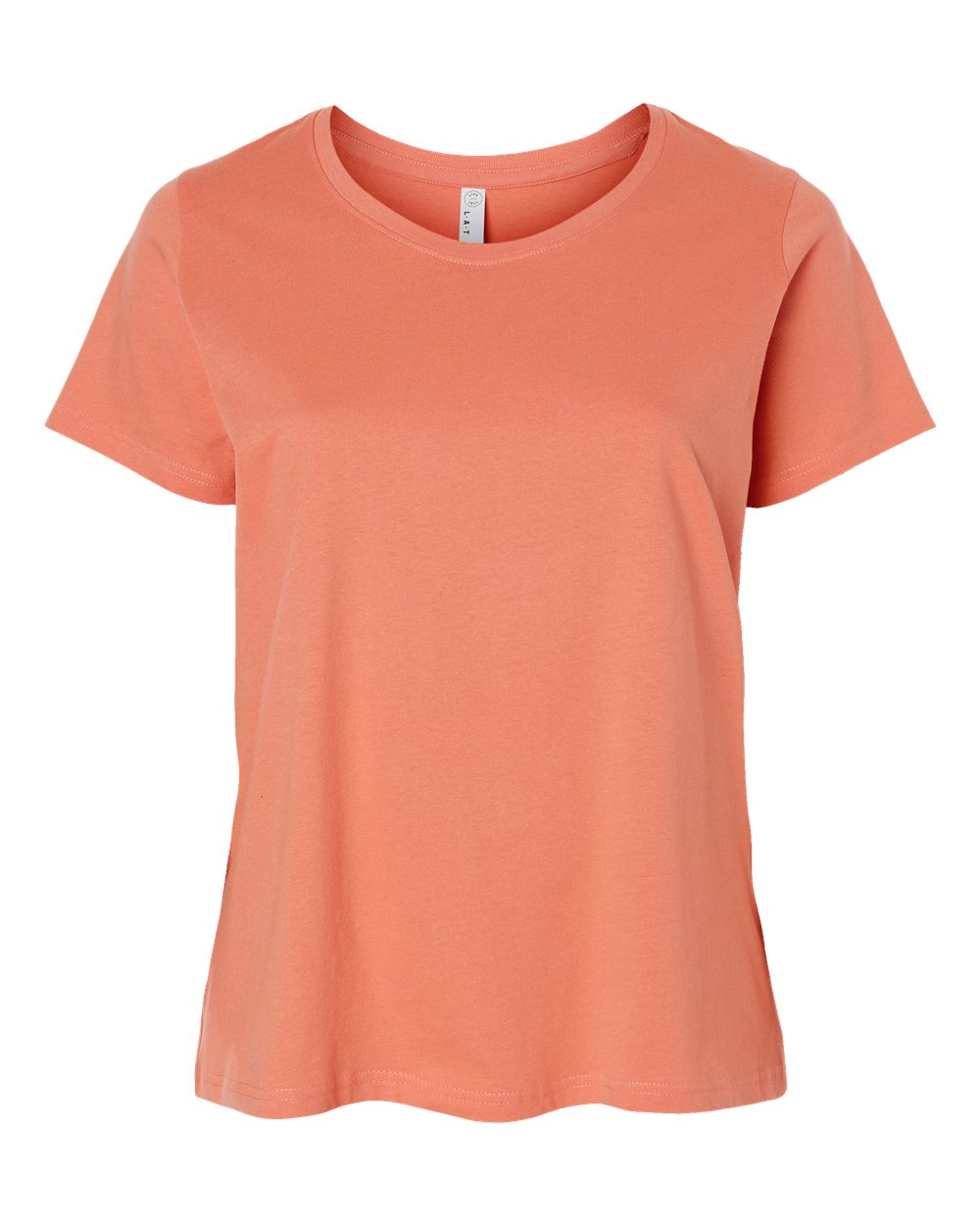Front View of Sunset Curvy Collection Women's Fine Jersey Tee - 3816