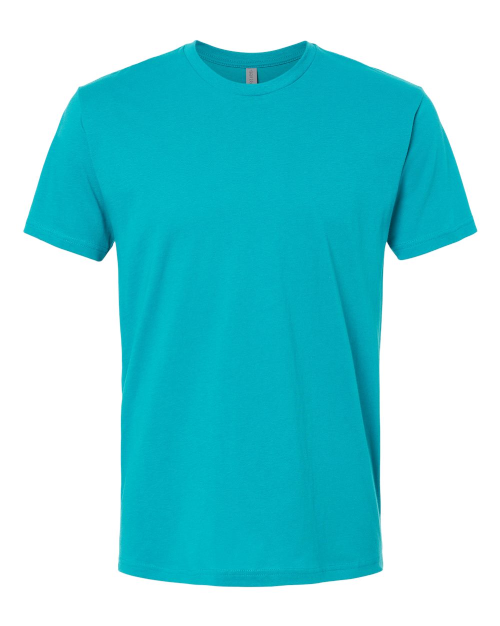 Front View of Tahiti Blue Cotton T-Shirt - 3600