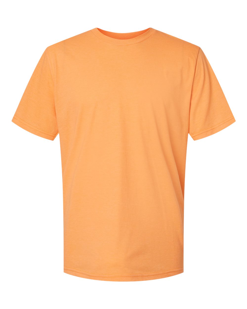 Front View of Tangerine Mist Softstyle® CVC T-Shirt - 64000CVC