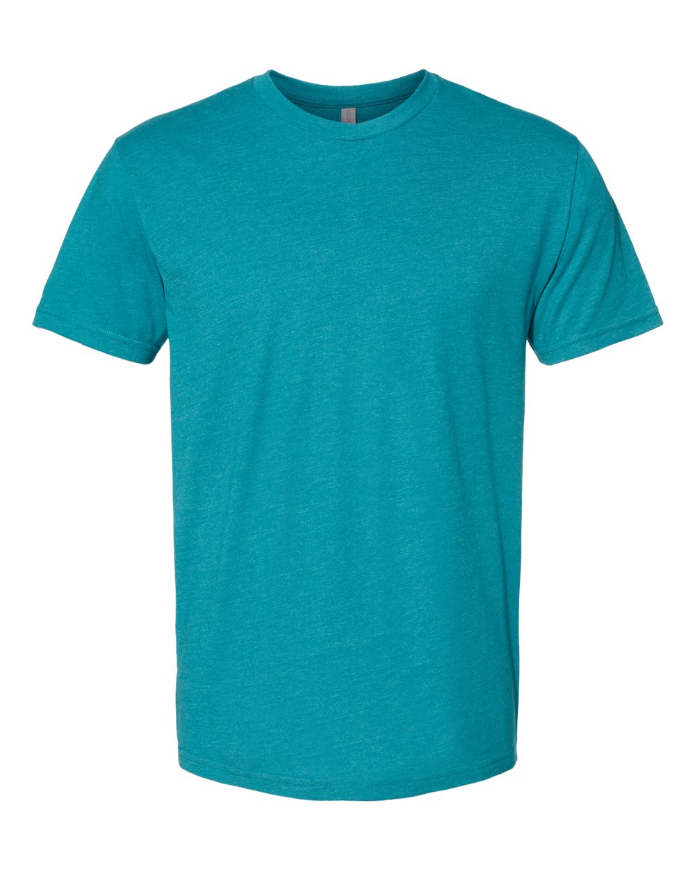 Front View of Teal CVC T-Shirt - 6210