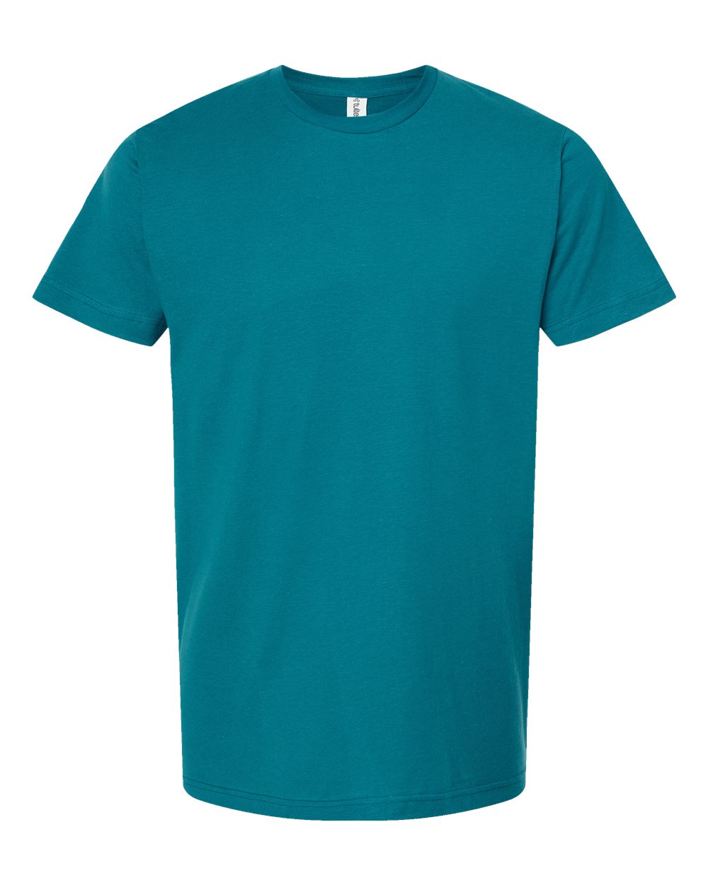 Front View of Teal Fine Jersey T-Shirt - 202