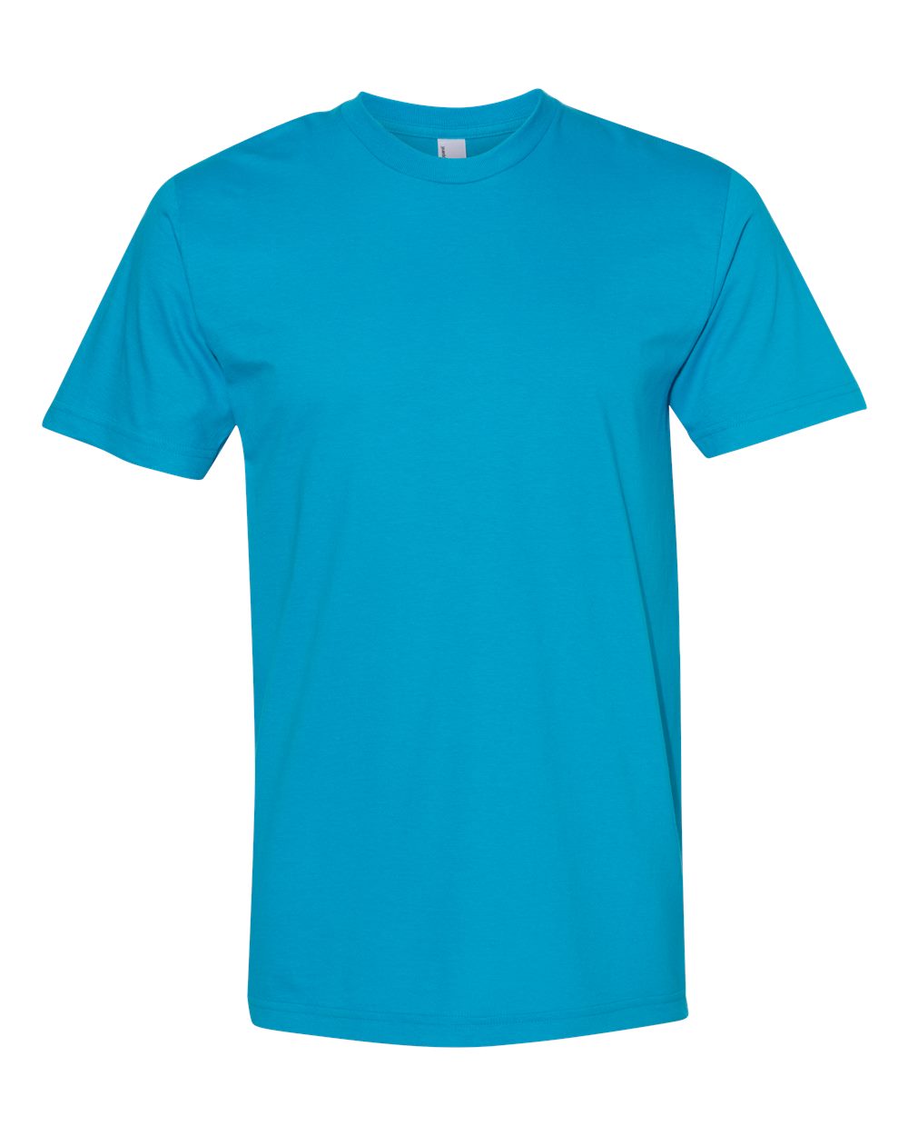 Front View of Teal Fine Jersey Tee - 2001