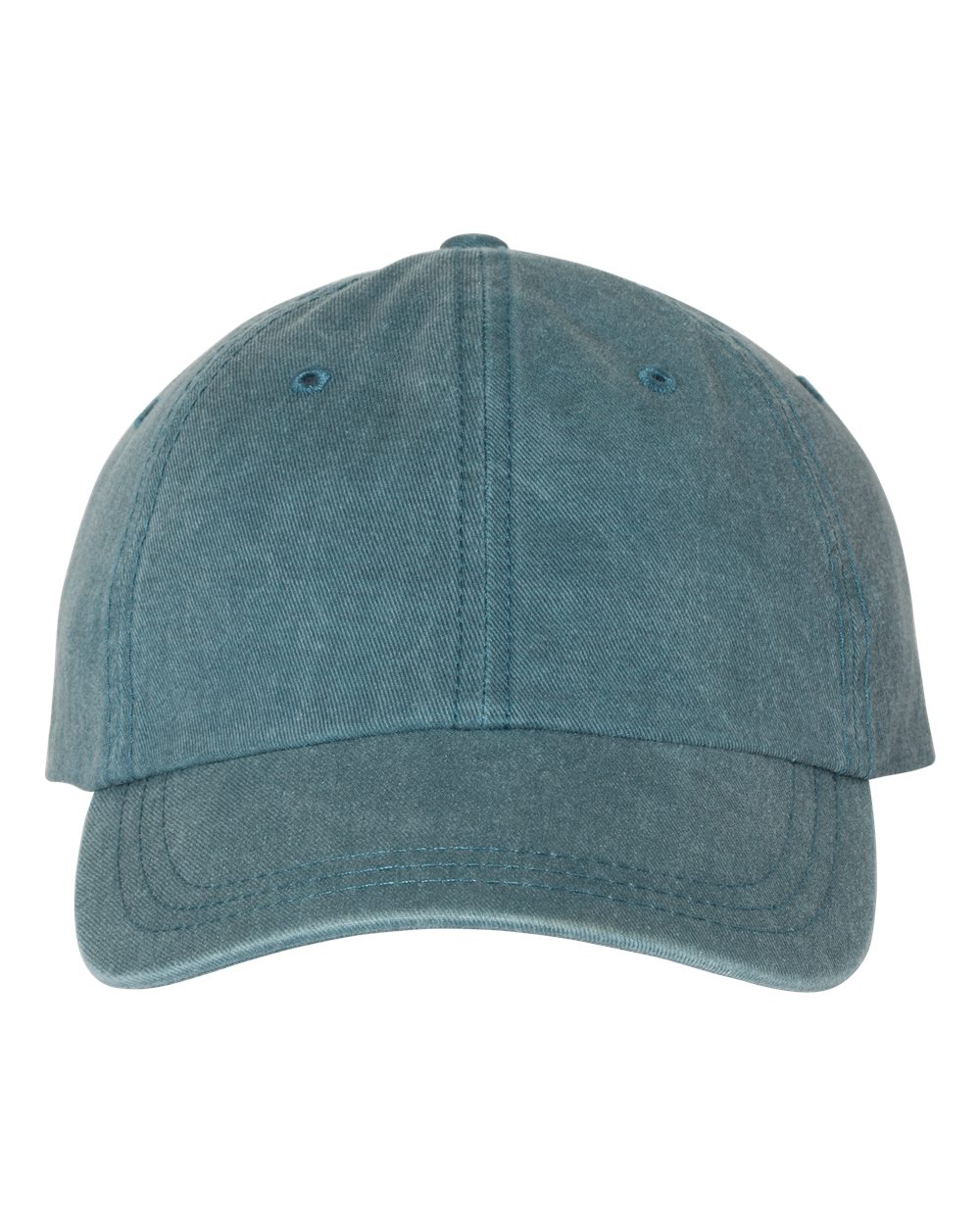 Front View of Teal Pigment-Dyed Cap - SP500