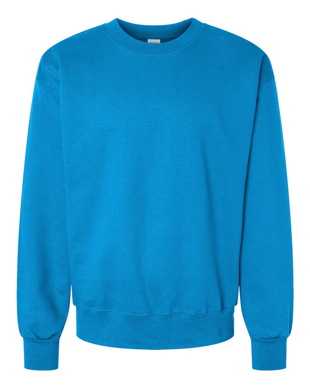 Front View of Teal Ultimate Cotton® Crewneck Sweatshirt - F260
