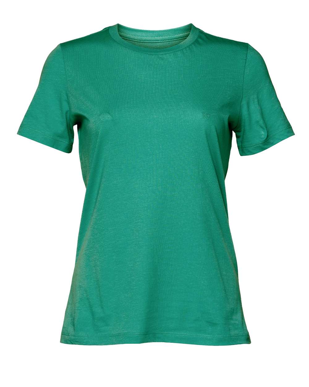 Front View of Teal Women’s Relaxed Jersey Tee - 6400
