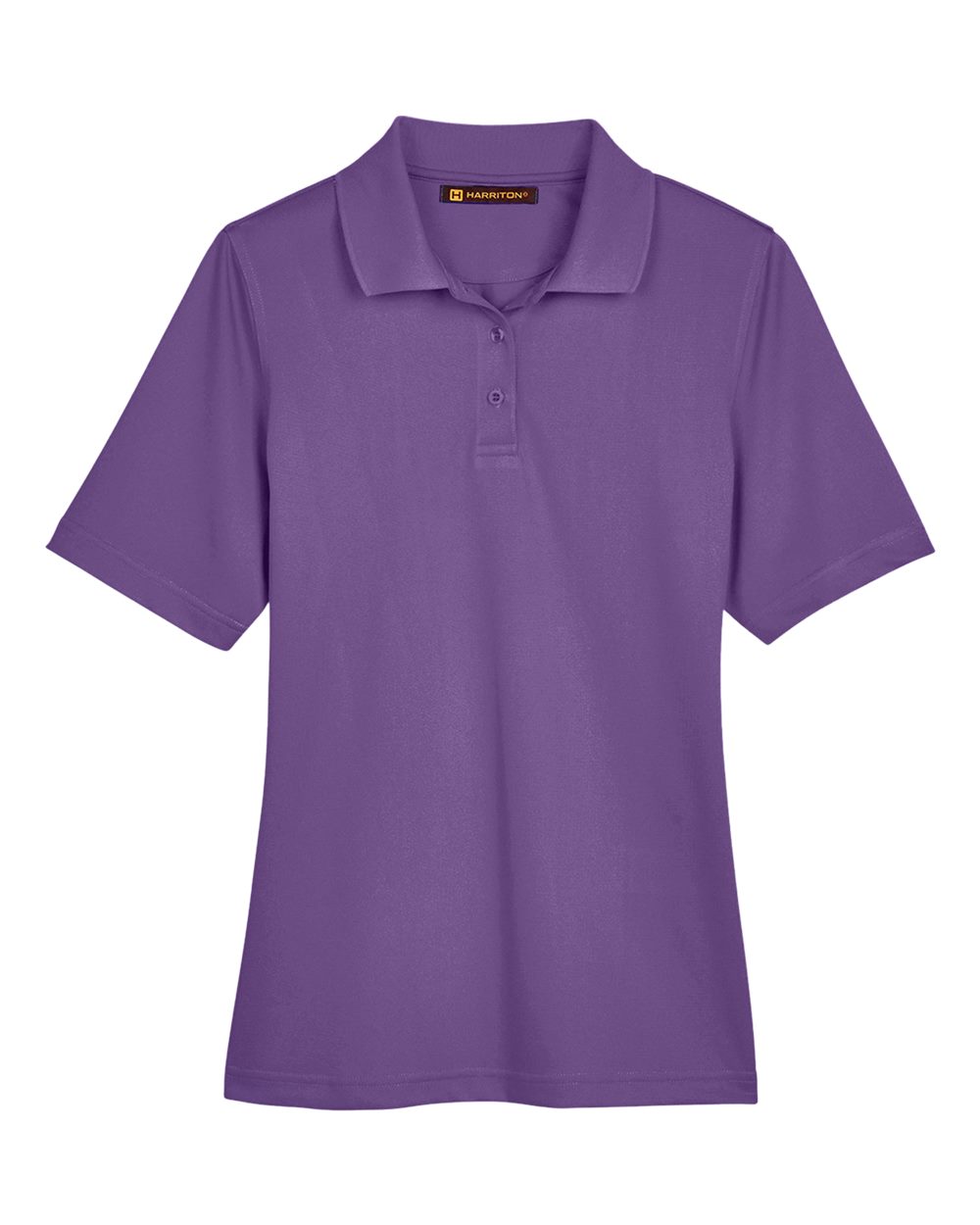 Front View of Team Purple Women's Advantage Snag Protection Plus Polo - M348W