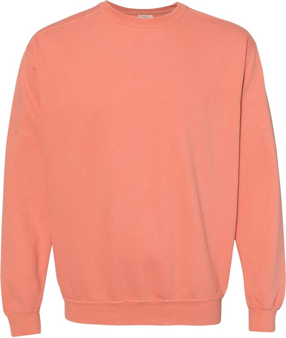 Front View of Terracotta Garment-Dyed Sweatshirt - 1566