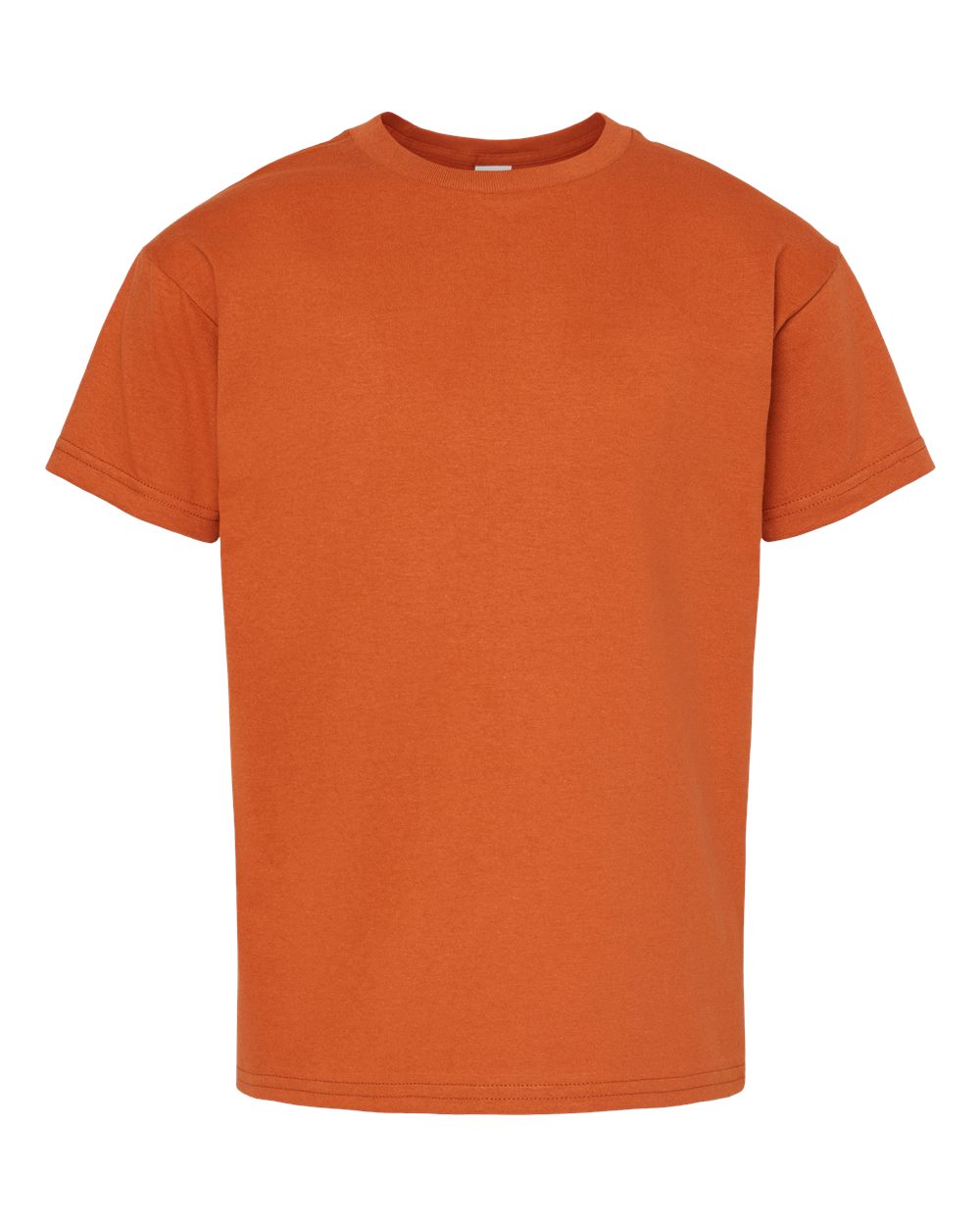 Front View of Texas Orange Essential-T Youth T-Shirt - 5480
