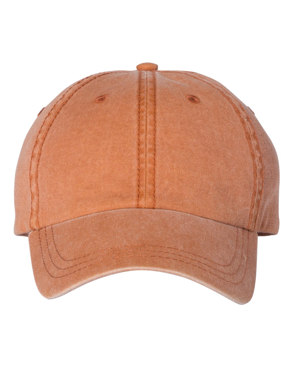 Front View of Texas Orange Pigment-Dyed Cap - SP500