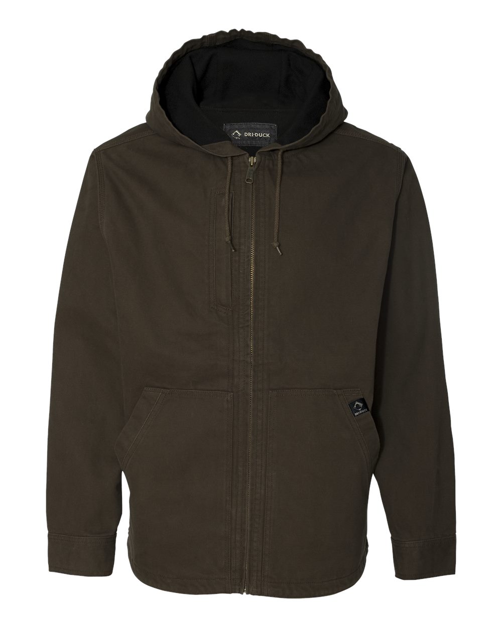 Front View of Tobacco Laredo Boulder Cloth™ Canvas Jacket with Thermal Lining - 5090