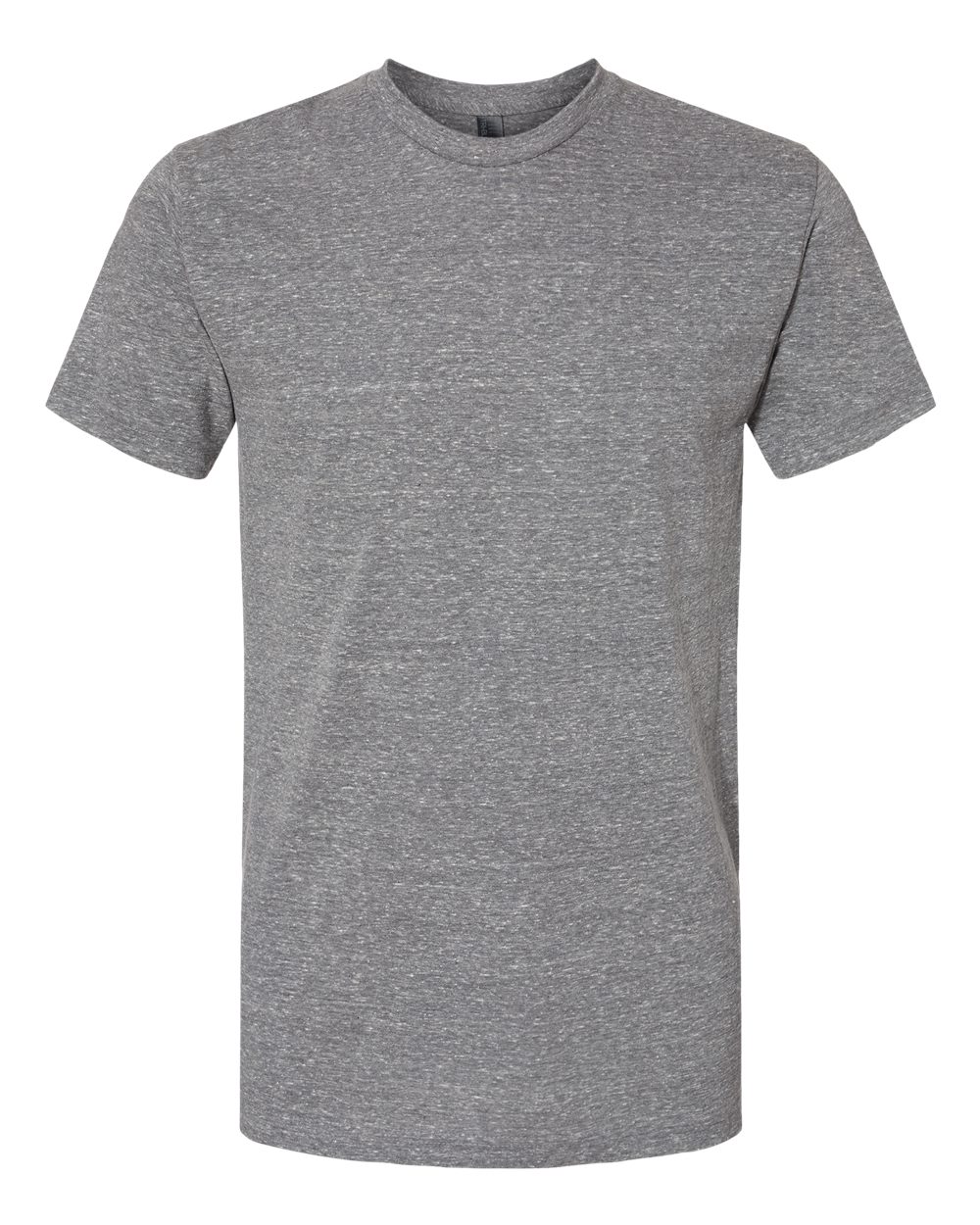 Front View of Tri Athletic Grey USA-Made Triblend T-Shirt - 5710