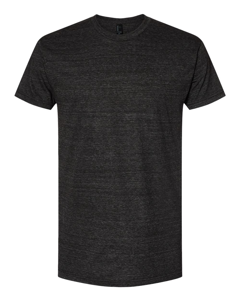 Front View of Tri Charcoal USA-Made Triblend T-Shirt - 5710